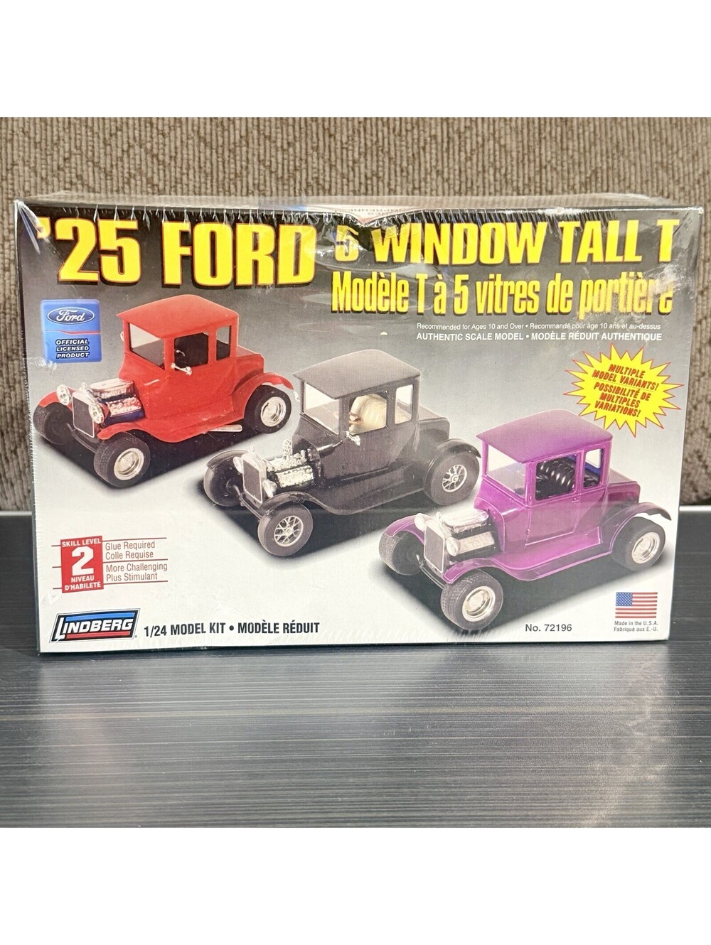 Lindberg  '25 Ford 5 Window Tall T Kit # 72196 Sealed 1:24 Dented Box